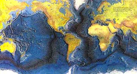 World Ocean Floor Map