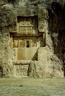 Tomb of Darius I, Naqsh e-Rustam, Iran by Charlie Phillips.