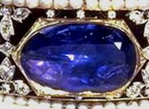 Stuart Sapphire Mounted on the Imperial State Crown