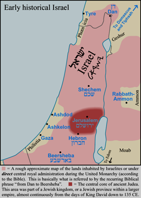Early Map of Gaza, Wikimedia Commons
