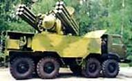 The Pantsyr-S1 air defence system.