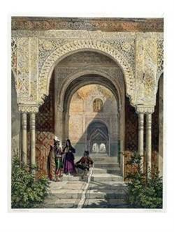 The Room of The Two Sisters in The Alhambra, Granada, 1853
