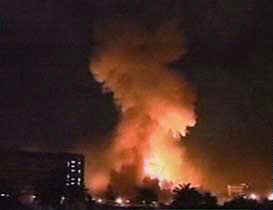 Firestorm shakes Iraqi cities