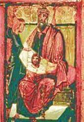 According to the legend, King Abgarus received the Image of Edessa from the apostle Thaddeus.