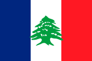 The flag of Greater Lebanon (1920-1943)