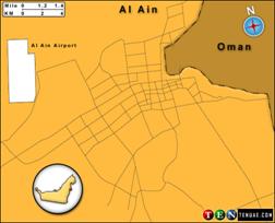 Al Ain Map, UAE