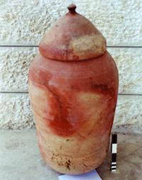 The original jar that once held the Temple Scroll