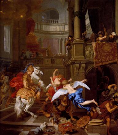 Image:1674 Gérard de Lairesse - Expulsion of Heliodorus from the Temple.jpg