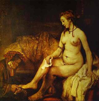 Rembrandt. Bathsheba with King David's Letter.